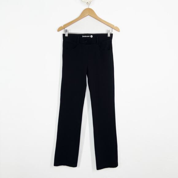 Betabrand Straight Leg 7 Pocket Dress Pant Black Yoga Trousers Work Size SP - Picture 2 of 11